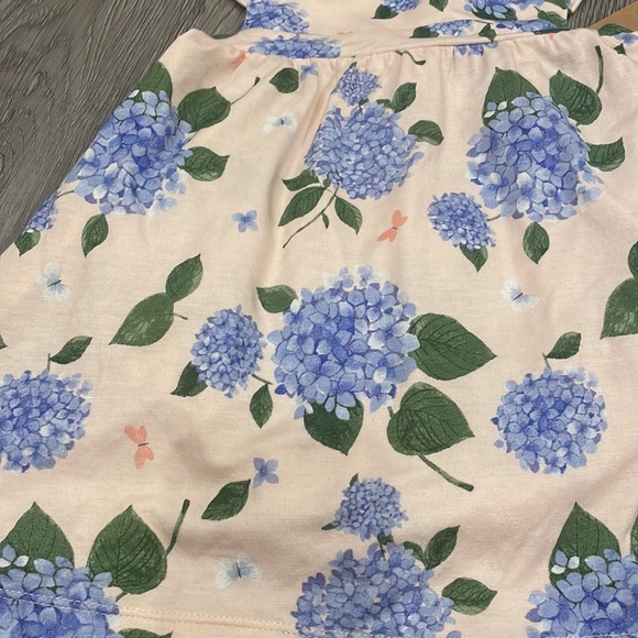 🆕 Angel Dear Hydrangea Bamboo Pinafore Top & Bloomer Set Size 12-18M G12 - Picture 2 of 8